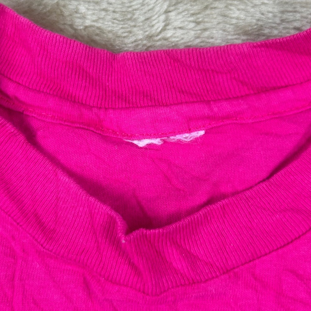 Vintage 1990 Jackson Hole WY Wildflower Graphic Tee Single Stitch Hot Pink Large - Picture 6 of 10